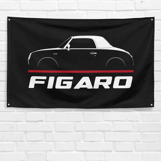 For Figaro 1991-1997 Car Enthusiast 3x5 ft Flag Grandpa Dad Son Birthday Gift Man Cave Garage Wall Decor Banner