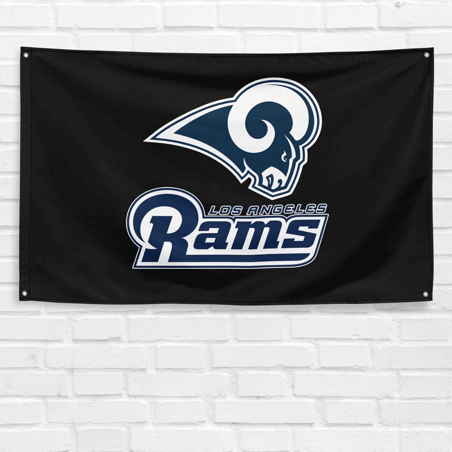 For Los Angeles Rams Football Fans 3x5 ft Black Flag NFL Gift Banner