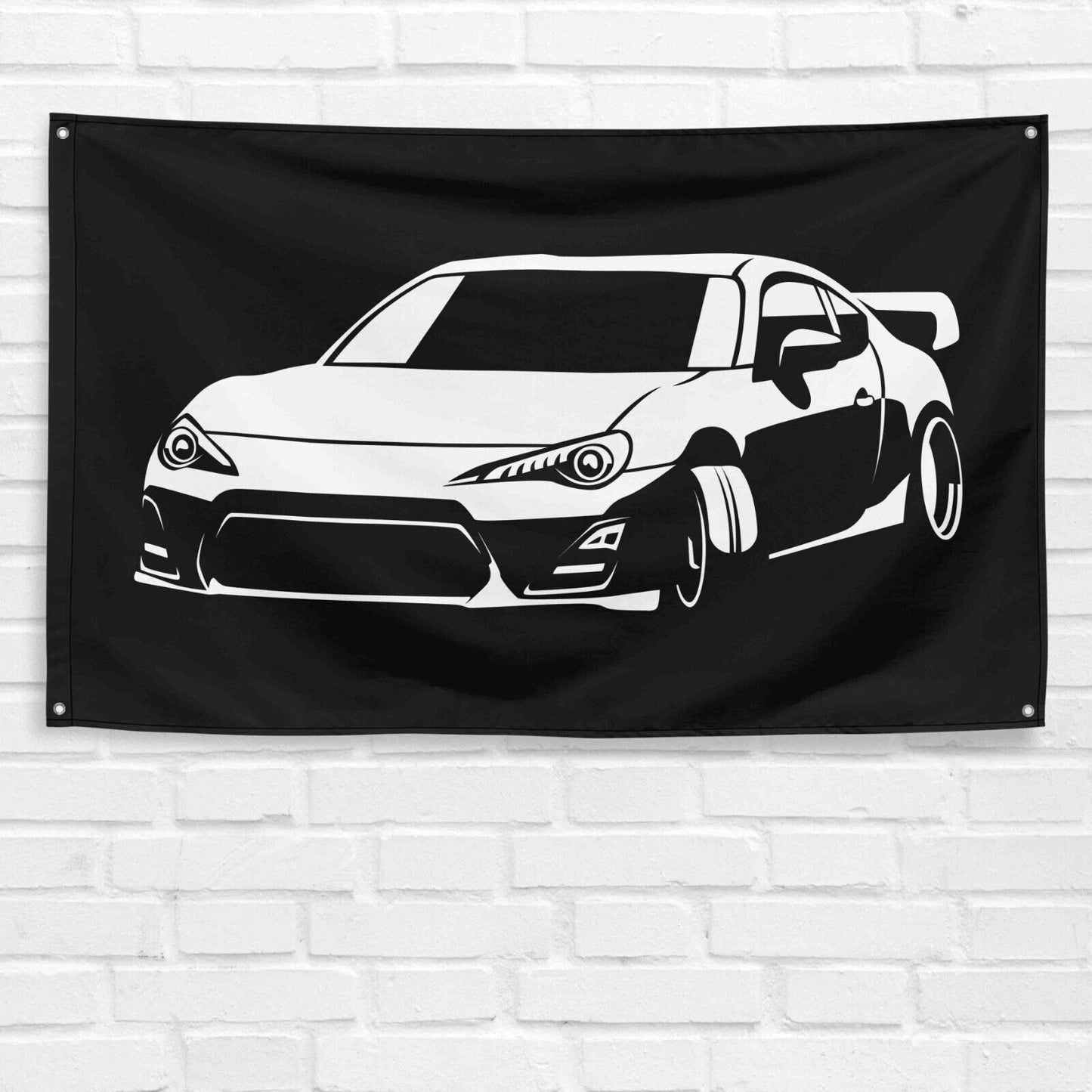 For GT86 Car Enthusiast 3x5 ft Flag Grandpa Dad Son Birthday Gift Man Cave Garage Wall Decor Banner