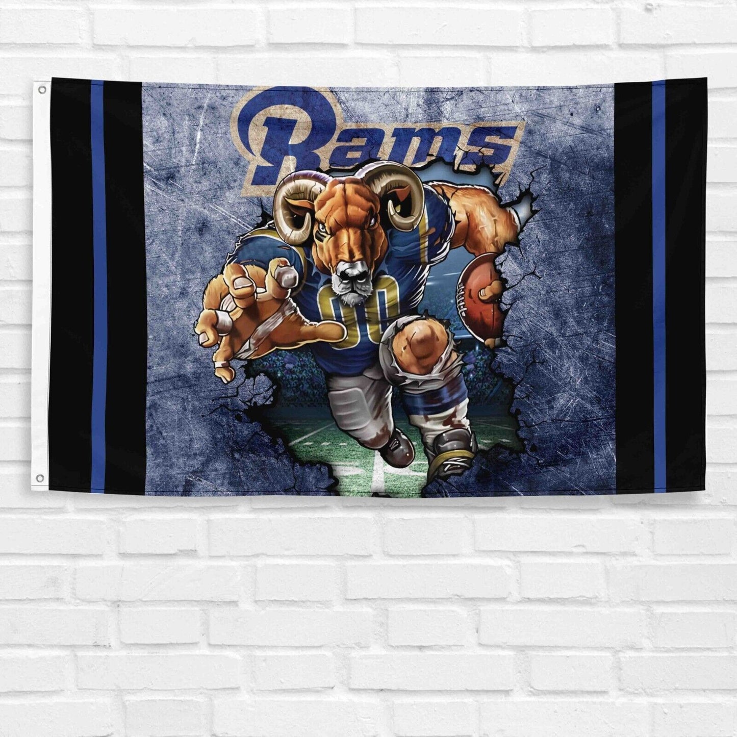 Los Angeles Rams 3x5 ft Flag NFL Football Champions Wall Decor Banner