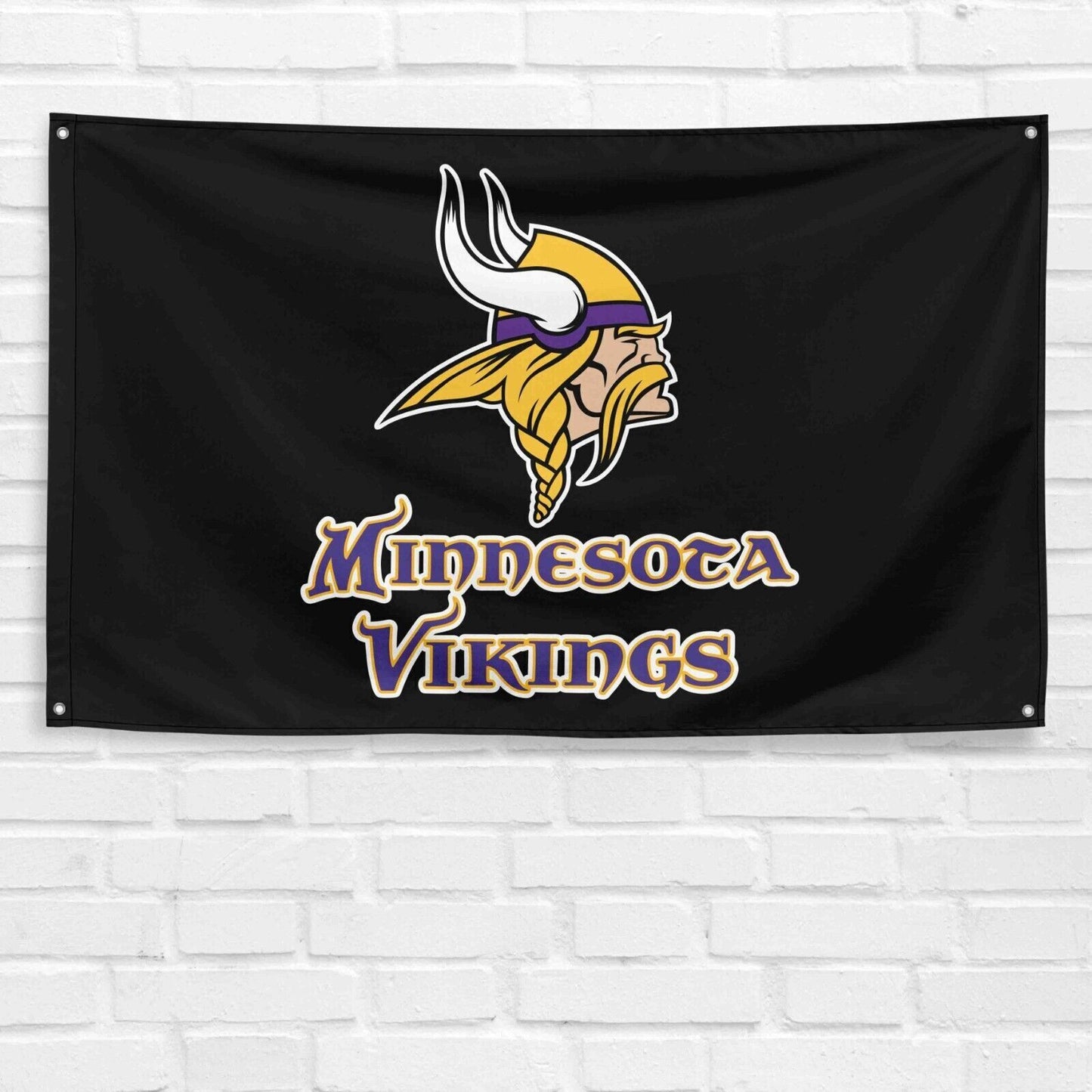 For Minnesota Vikings Football Fans 3x5 ft Mascot Flag NFL Gift Banner