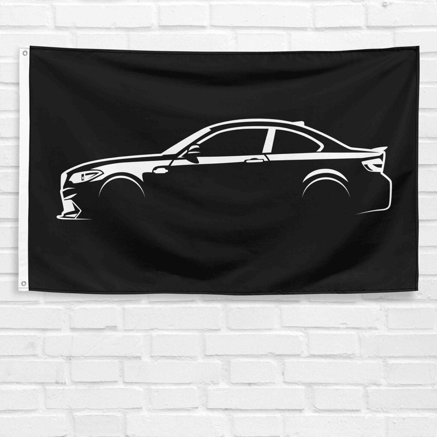 For M2 F87 Car Enthusiast 3x5 ft Flag Grandpa Dad Son Birthday Gift Man Cave Garage Wall Decor Banner