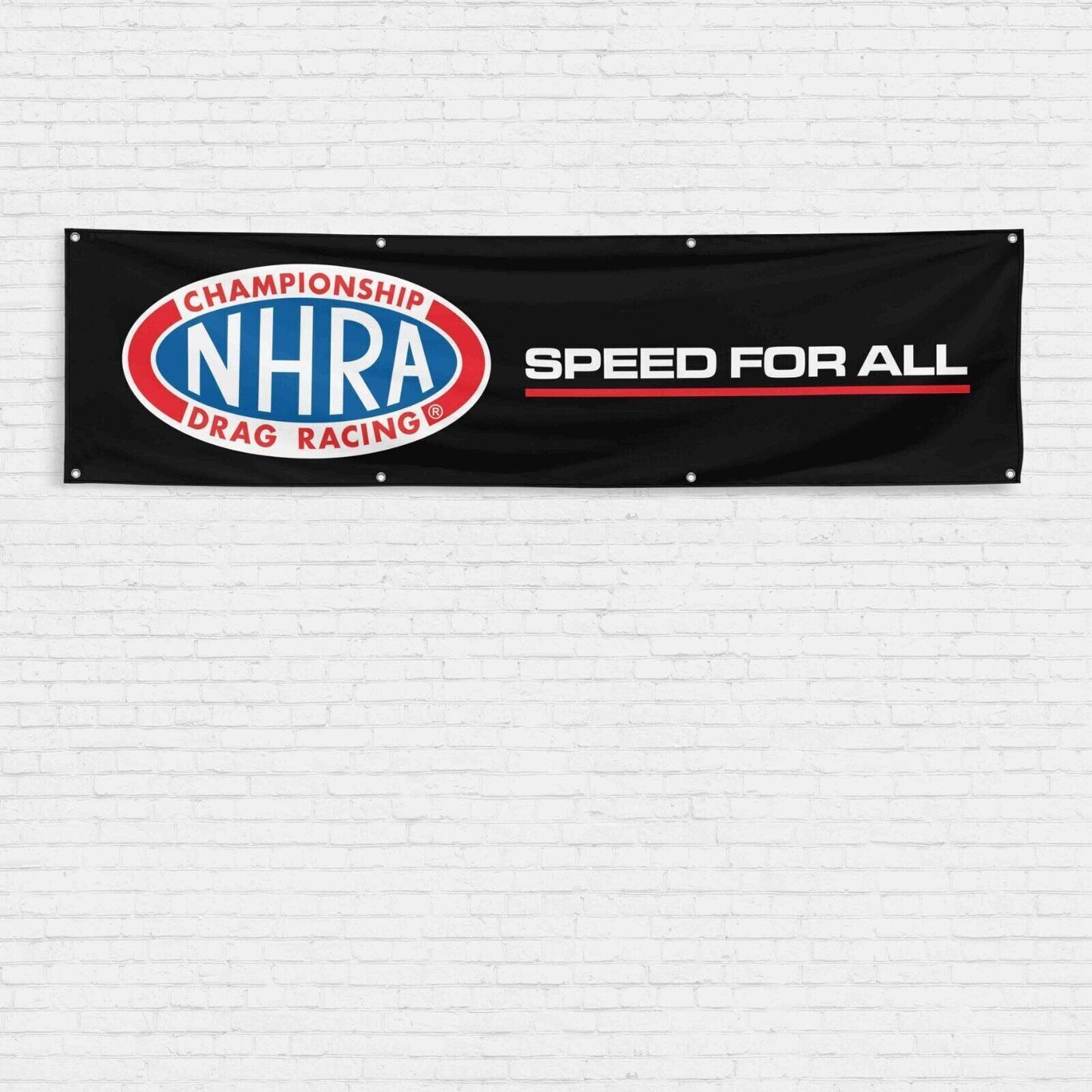 For NHRA Drag Racing 2x8 ft Banner Hot Rod National Association Sign Flag