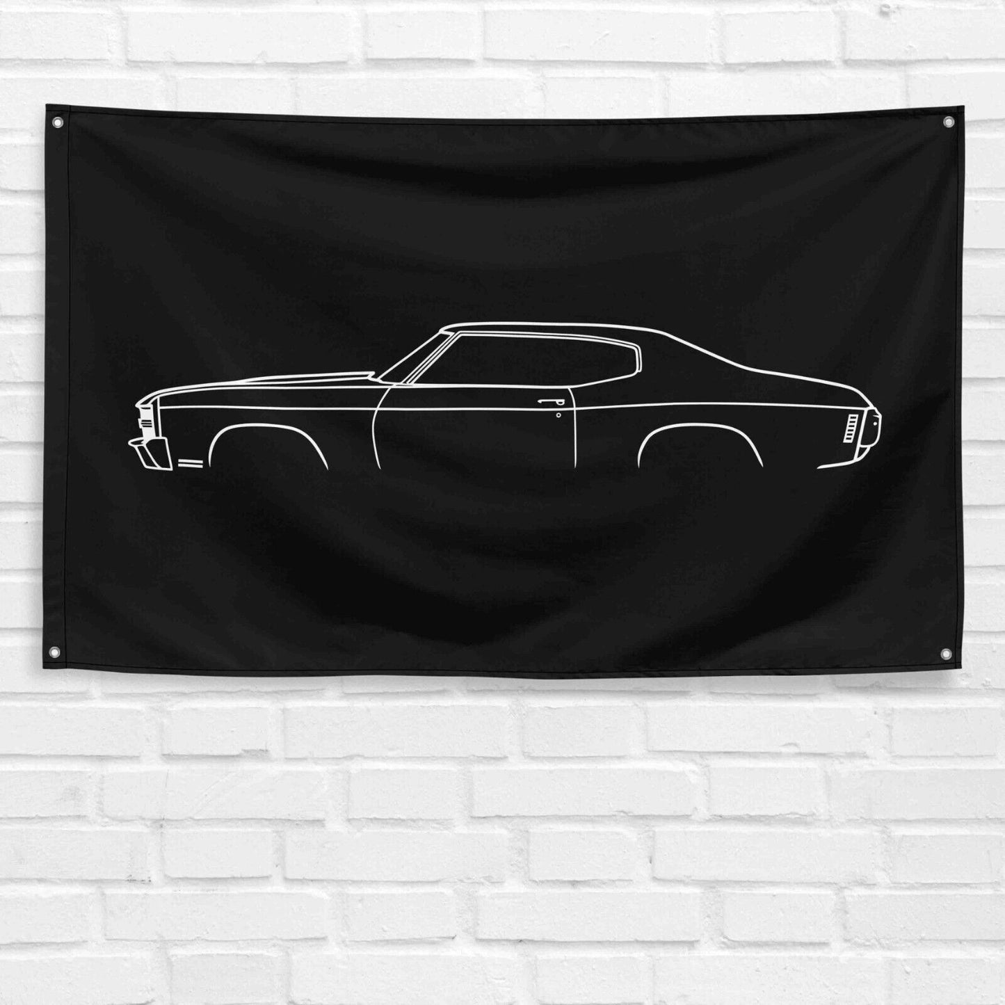 For Chevelle 1970 LS6 Enthusiast 3x5 ft Flag Grandpa Dad Son Birthday Gift Man Cave Garage Wall Decor Banner