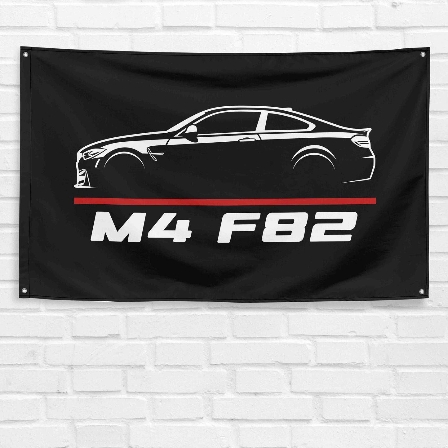 For M4 F82 Car Enthusiast 3x5 ft Flag Grandpa Dad Son Birthday Gift Man Cave Garage Wall Decor Banner