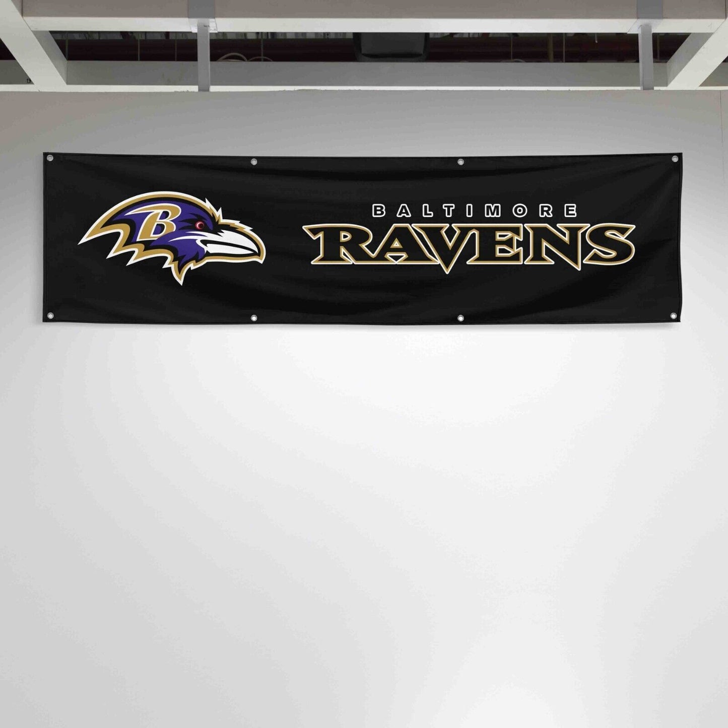 For Baltimore Ravens Football Fans 2x8 ft Flag NFL Gift Man Cave Banner