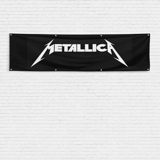 For Metallica 2x8 ft Banner Heavy Metal Band Wall Decor Fast Shipping Flag