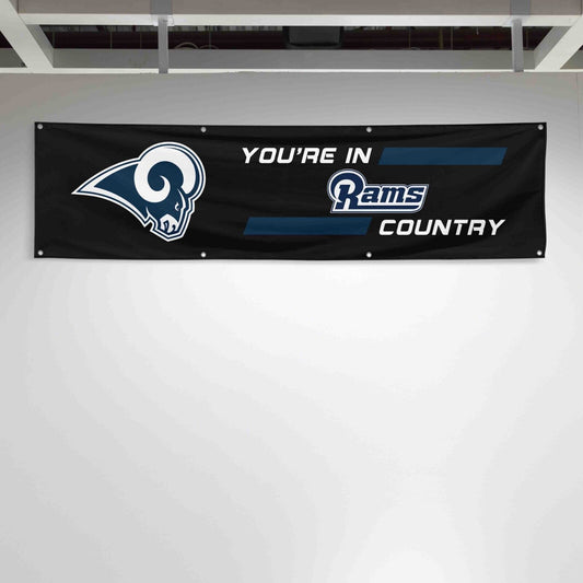 For Los Angeles Rams Football Fans 2x8 ft Flag You Are In Country Gift Banner