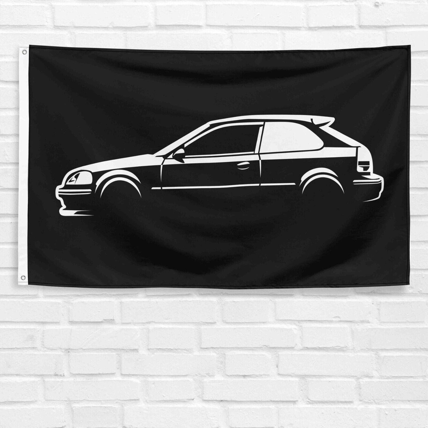 For Civic 1996 Hatchback Car Enthusiast 3x5 ft Flag Grandpa Dad Son Birthday Gift Man Cave Garage Wall Decor Banner