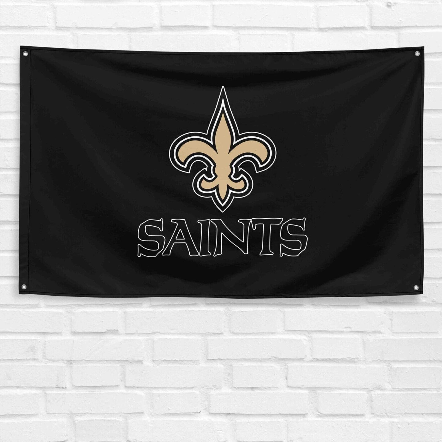 For New Orleans Saints Football Fans 3x5 ft Mascot Flag NFL Gift Banner