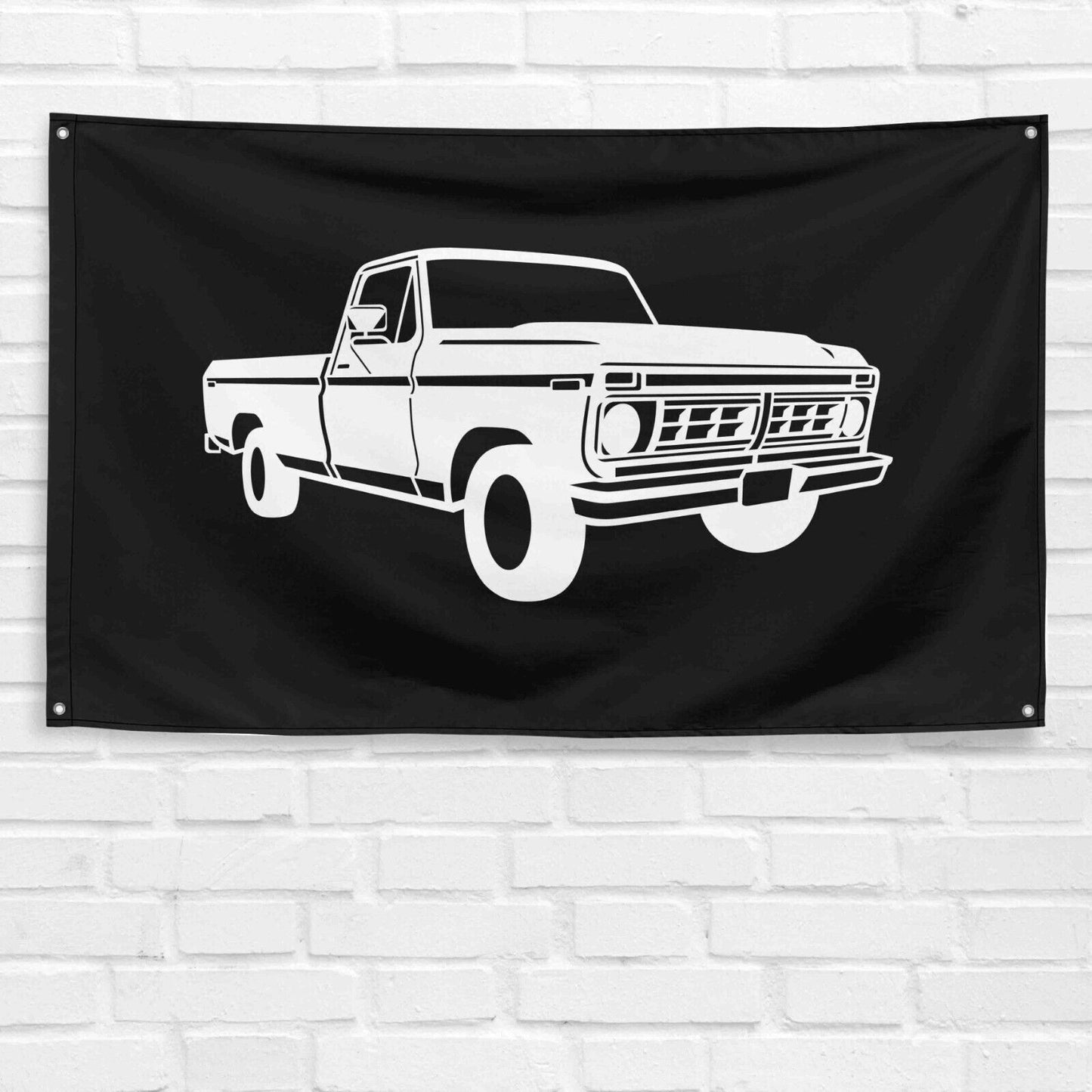 For F-150 1977 Truck Enthusiast 3x5 ft Flag Grandpa Dad Son Birthday Gift Man Cave Garage Wall Decor Banner