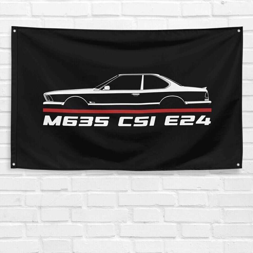 For BMW M635 CSi E24 1984-1989 Car Enthusiast 3x5 ft Flag Gift Banner