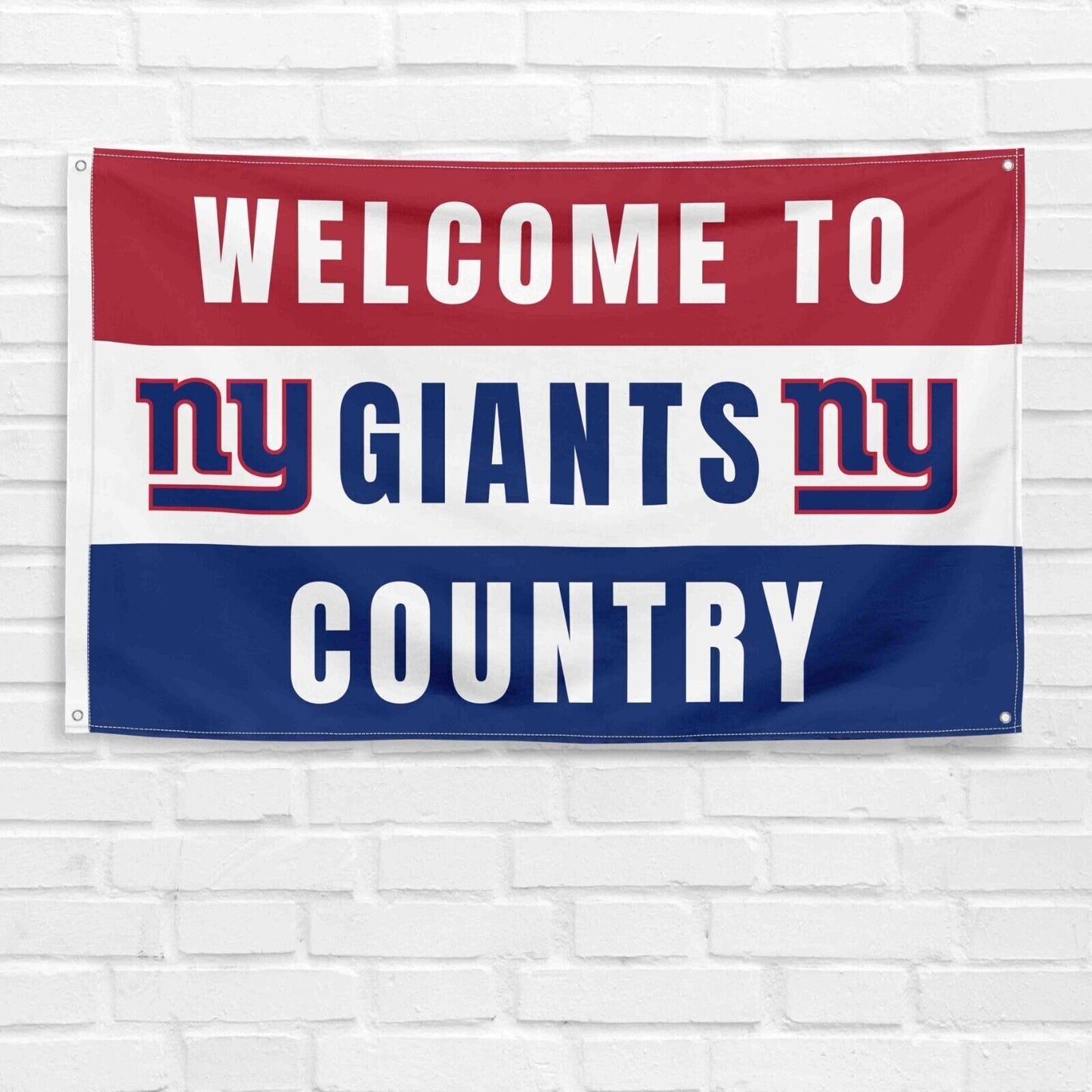 For New York Giants Football Fans 3x5 ft Flag NFL Gift Welcome Banner