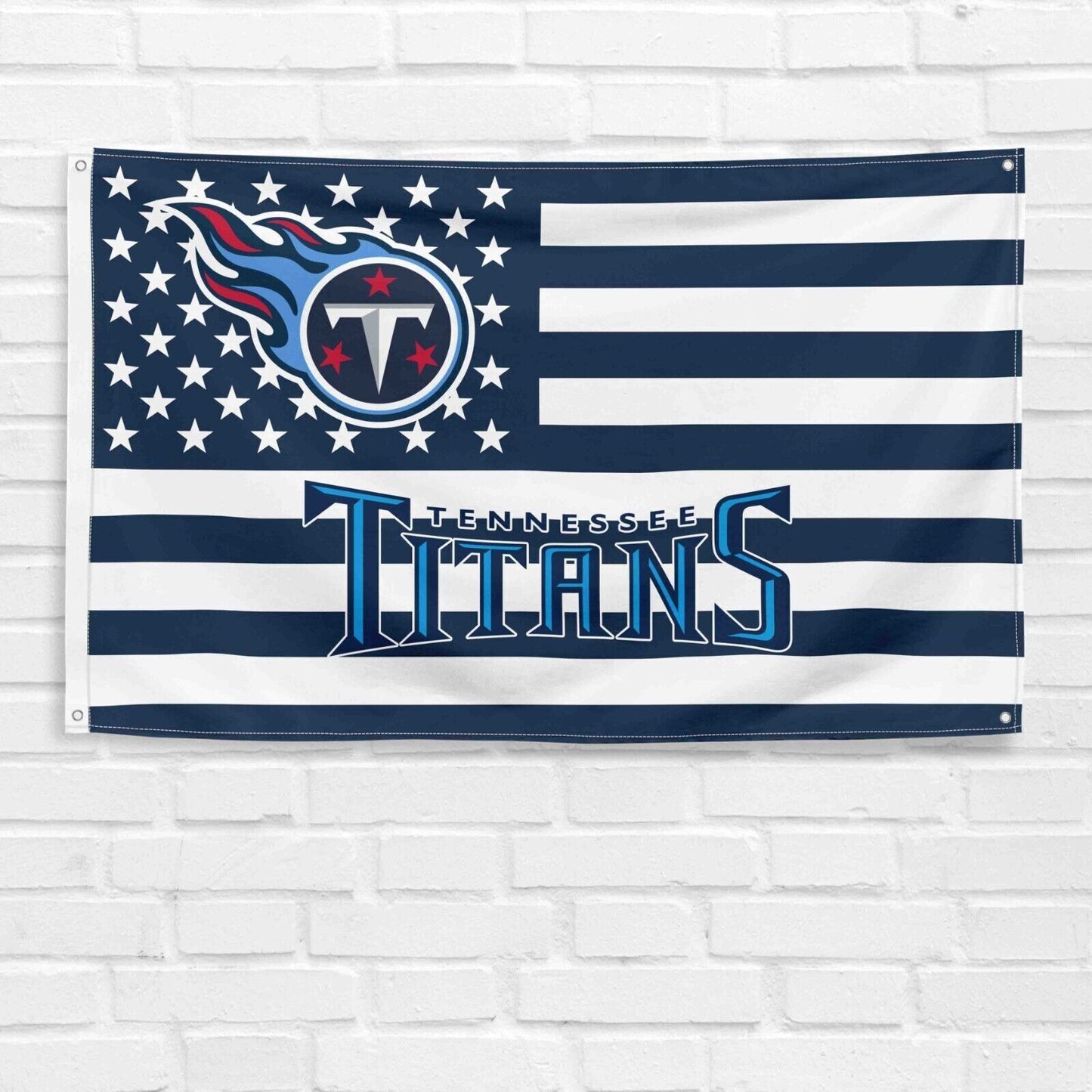 For Tennessee Titans Football Fans 3x5 ft American Flag NFL Gift Banner