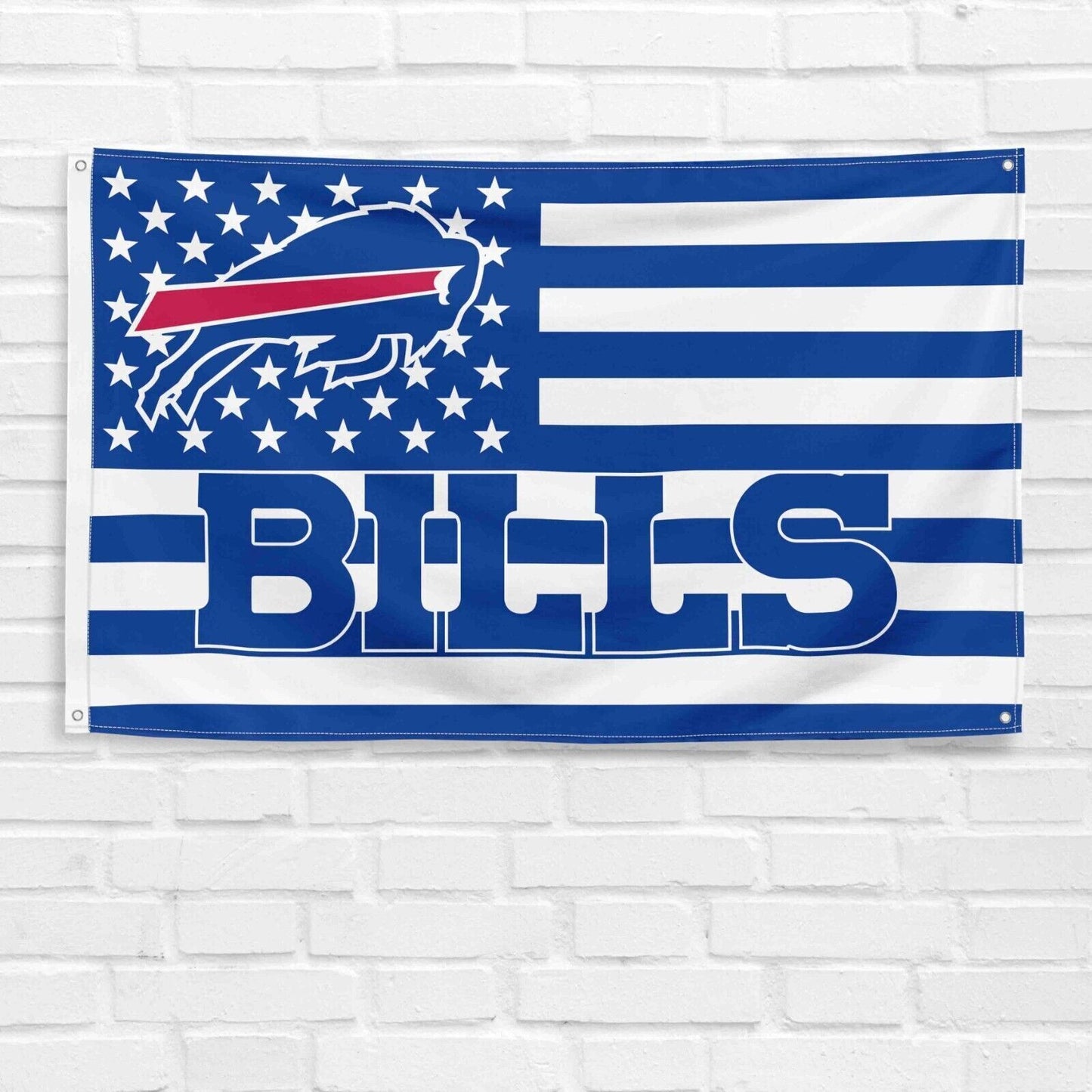 For Buffalo Bills Football Fans 3x5 ft American Flag NFL Gift Banner