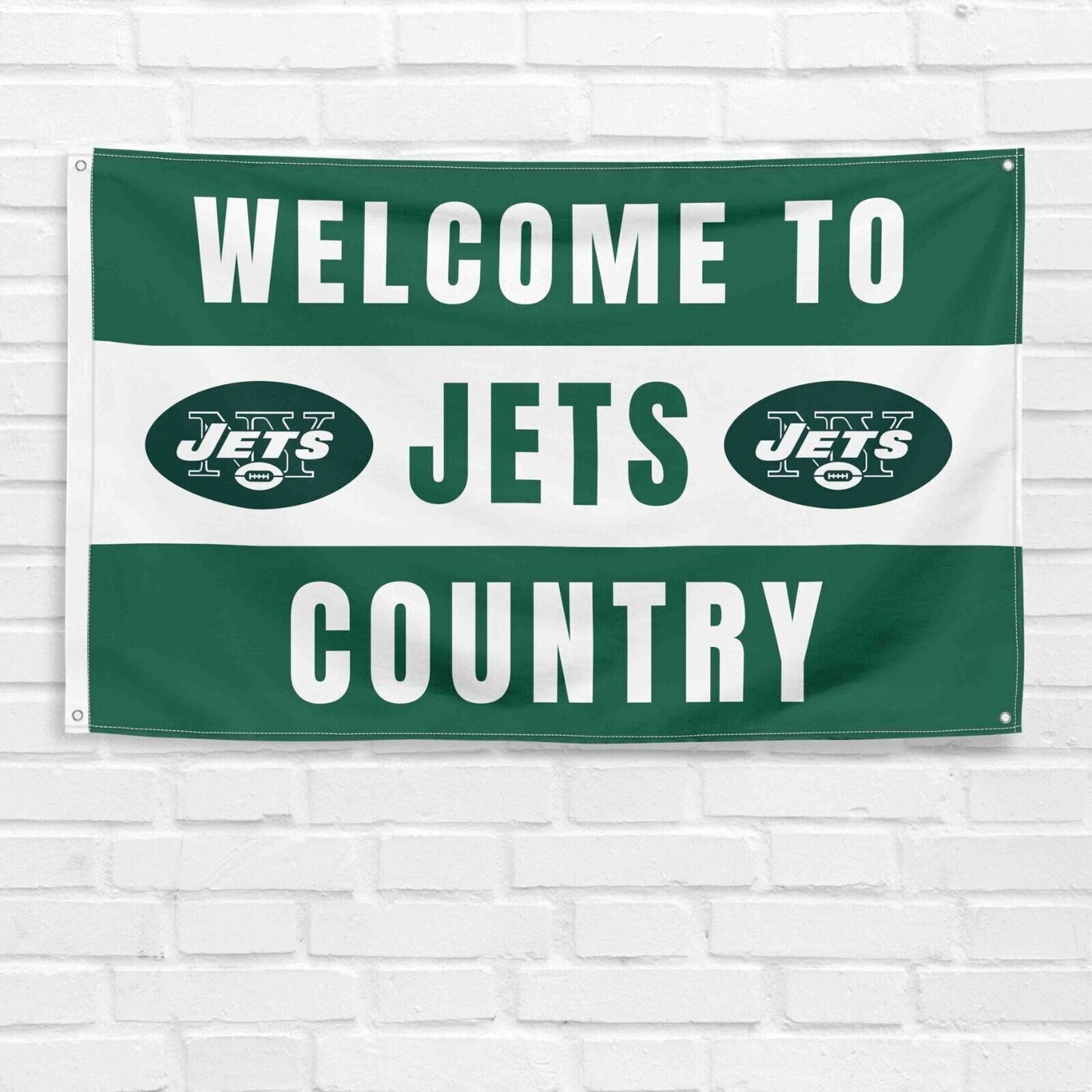 For New York Jets Football Fans 3x5 ft Flag NFL Gift Welcome Banner