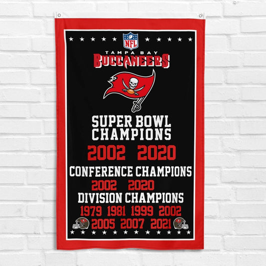 For Tampa Bay Buccaneers Fans 3x5 ft Flag NFL Super Bowl LV Champions Banner