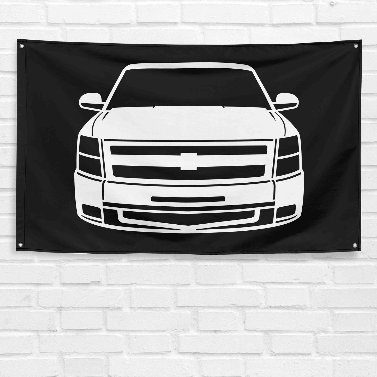 For Chevy Silverado 1500 LS 2010 Car Enthusiast 3x5 ft Flag Grandpa Dad Son Birthday Gift Man Cave Garage Wall Decor Banner