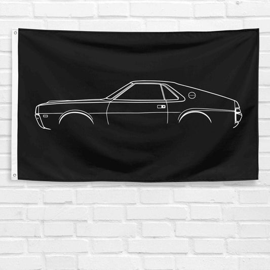 For AMX 1968 Car Enthusiast 3x5 ft Flag Grandpa Dad Son Birthday Gift Man Cave Garage Wall Decor Banner