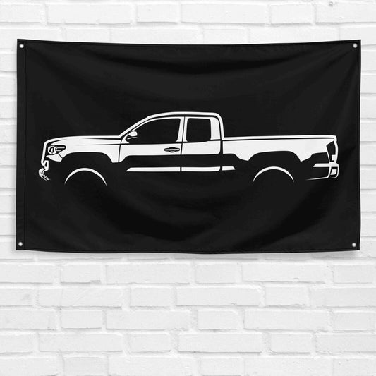 For Tacoma Access Cab 2019 Car Enthusiast 3x5 ft Flag Grandpa Dad Son Birthday Gift Man Cave Garage Wall Decor Banner