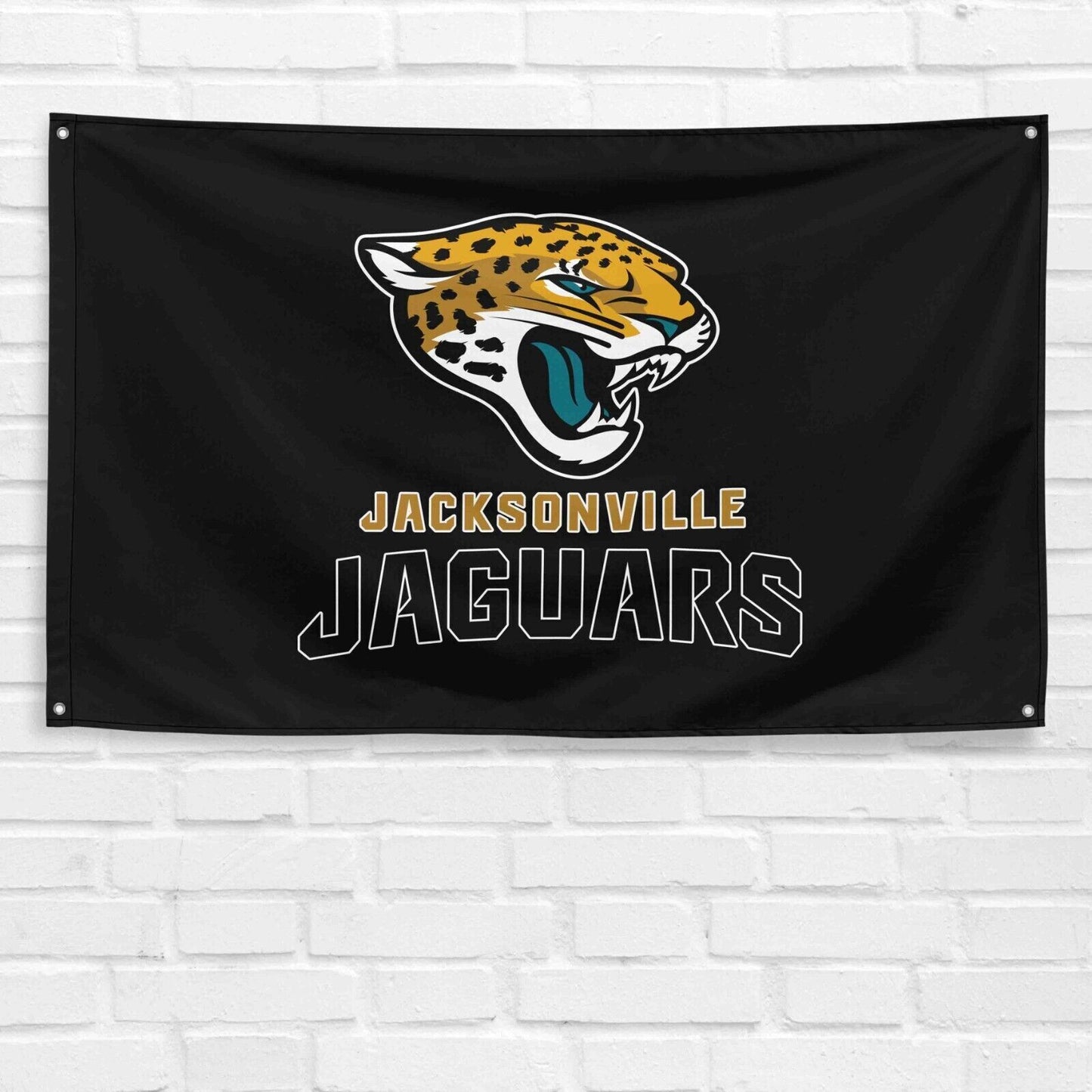 For Jacksonville Jaguars Football Fans 3x5 ft Mascot Flag NFL Gift Banner