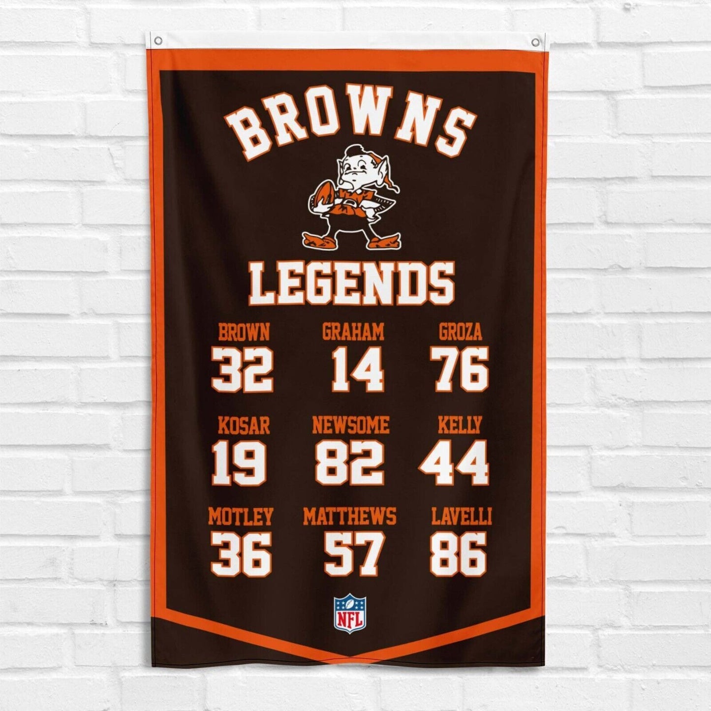 For Cleveland Browns Legends Fans 3x5 ft Flag NFL Football Sports Gift Banner