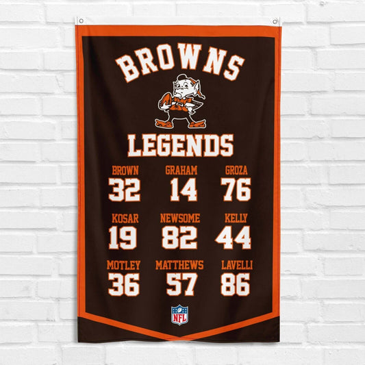 For Cleveland Browns Legends Fans 3x5 ft Flag NFL Football Sports Gift Banner