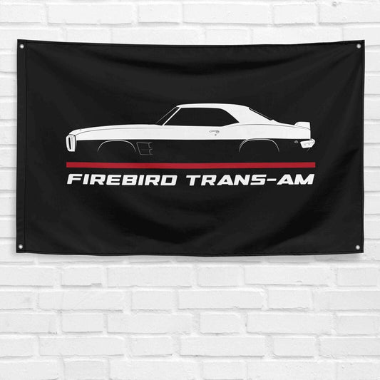 For Firebird Trans-Am 1967-1969 Car Enthusiast 3x5 ft Flag Grandpa Dad Son Birthday Gift Man Cave Garage Wall Decor Banner