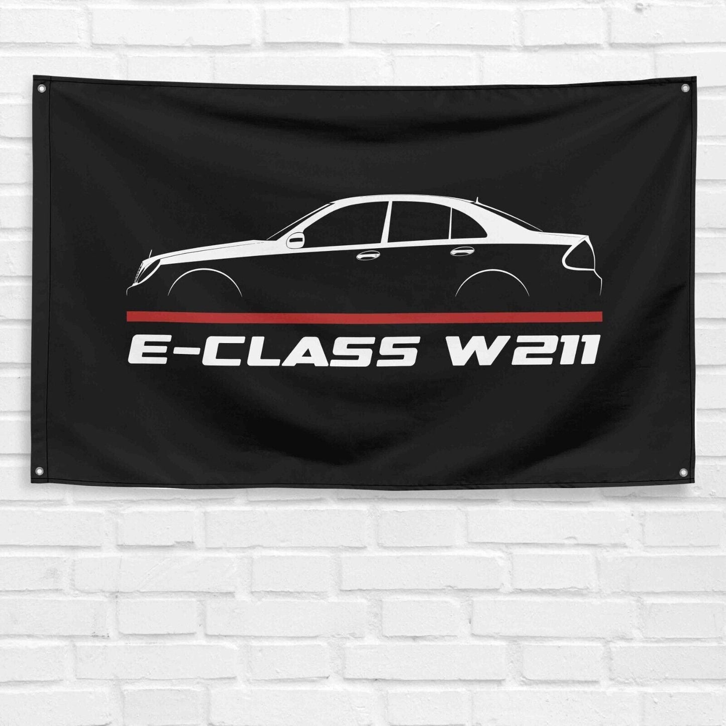 For E-Class W211 2002-2009 Car Enthusiast 3x5 ft Flag Grandpa Dad Son Birthday Gift Man Cave Garage Wall Decor Banner