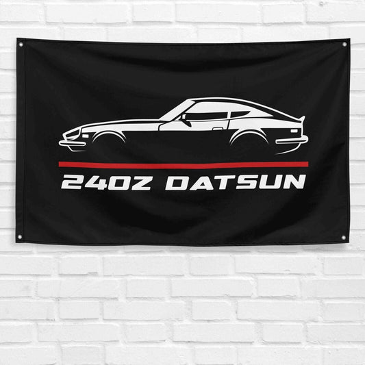 For 240z Datsun Car Enthusiast 3x5 ft Flag Grandpa Dad Son Birthday Gift Man Cave Garage Wall Decor Banner