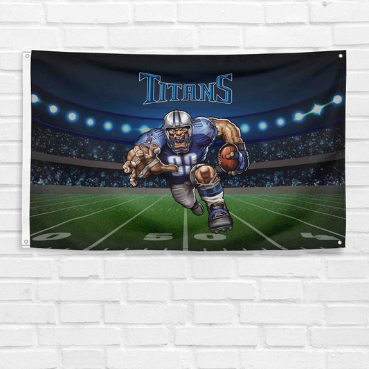 For Tennessee Titans Football Fans 3x5 ft Mascot Flag NFL Gift Banner