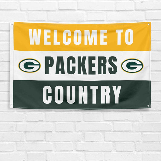 For Green Bay Packers Football Fans 3x5 ft Flag NFL Gift Welcome Banner