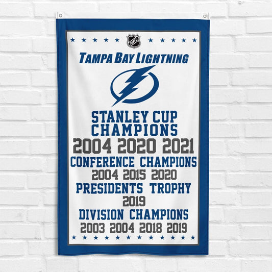 For Tampa Bay Lightning 3x5 ft NHL Hockey Stanley Cup Champions Banner Flag