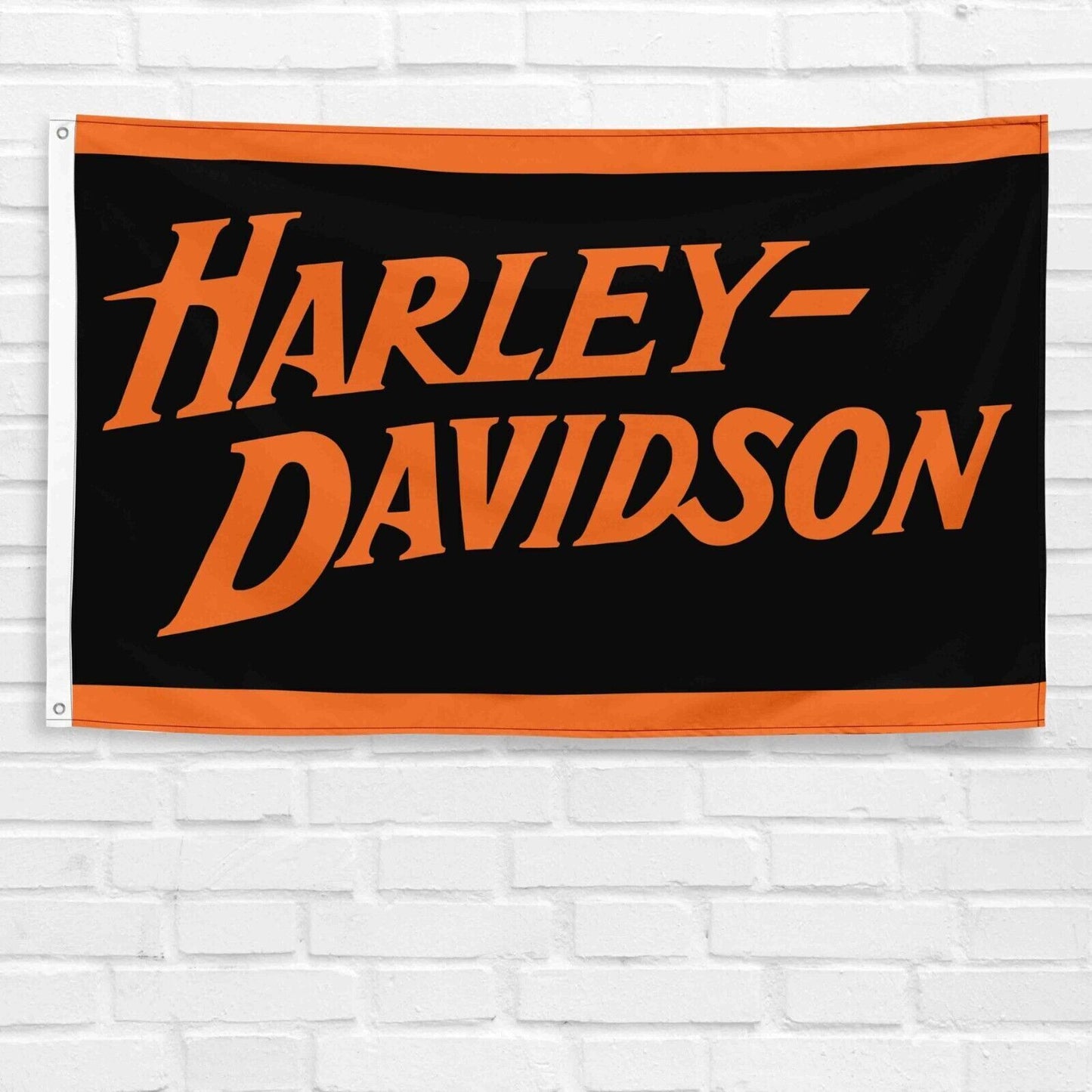 For Harley Davidson Motorcycle Enthusiast 3x5 ft Flag Vintage Garage Banner