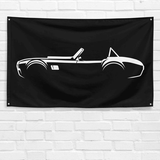 For Shelby Cobra 427 1965 Car Enthusiast 3x5 ft Flag Grandpa Dad Son Birthday Gift Man Cave Garage Wall Decor Banner