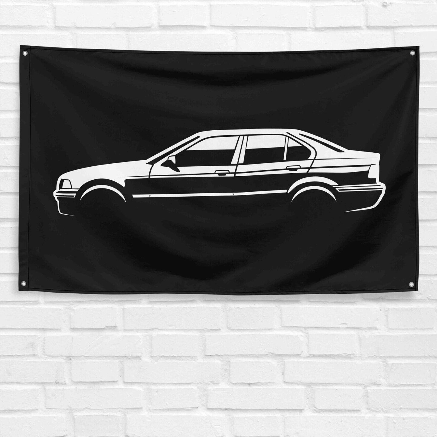 For E36 Sedan Car Enthusiast 3x5 ft Flag Grandpa Dad Son Birthday Gift Man Cave Garage Wall Decor Banner