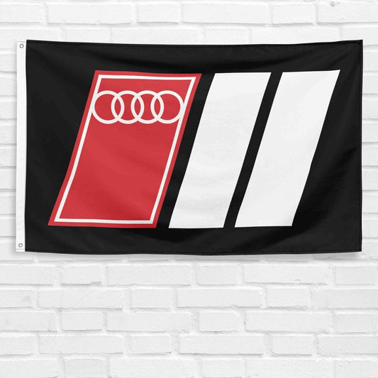 For Audi Car Enthusiast 3x5 ft Flag Racing Show Garage Wall Decor Banner