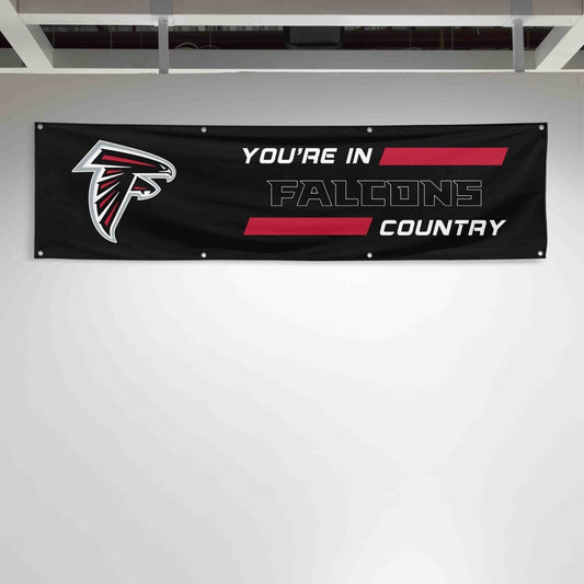 For Atlanta Falcons Football Fans 2x8 ft Flag You Are In Country Gift Banner