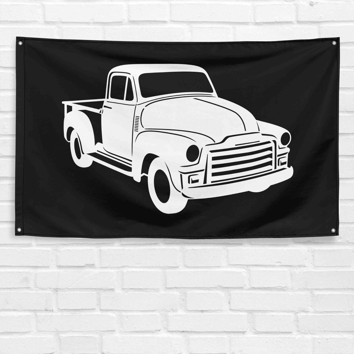 For 1955 Classic Truck Enthusiast 3x5 ft Flag Grandpa Dad Son Birthday Gift Man Cave Garage Wall Decor Banner