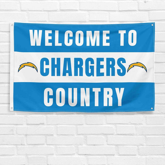 For Los Angeles Chargers Football Fans 3x5 ft Flag NFL Gift Welcome Banner