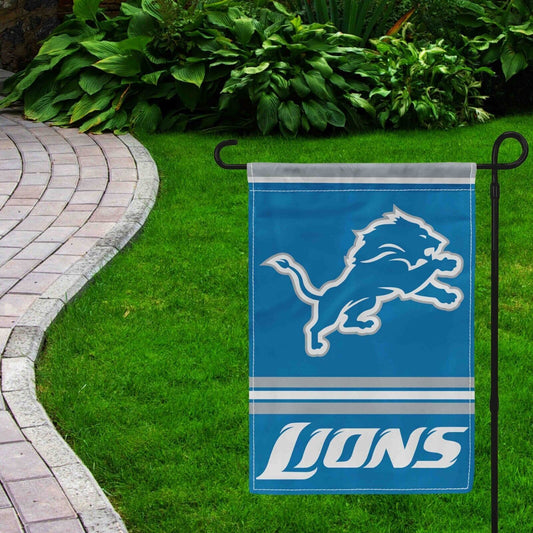 For Detroit Lions Football Fans 12x18 Garden Flag Double Sided Yard Banner