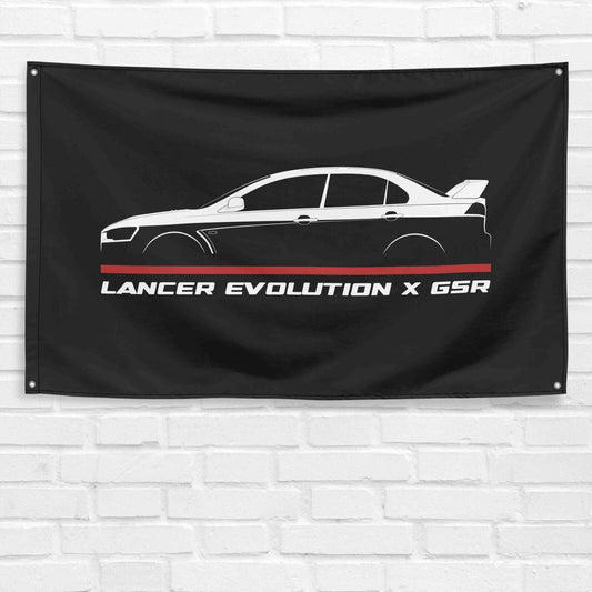 For Mitsubishi Lancer Evolution X GSR 2007-2016 Enthusiast 3x5 ft Flag Banner