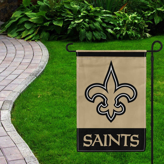 For New Orleans Saints Football Fans 12x18 Garden Flag Double Sided Yard Banner