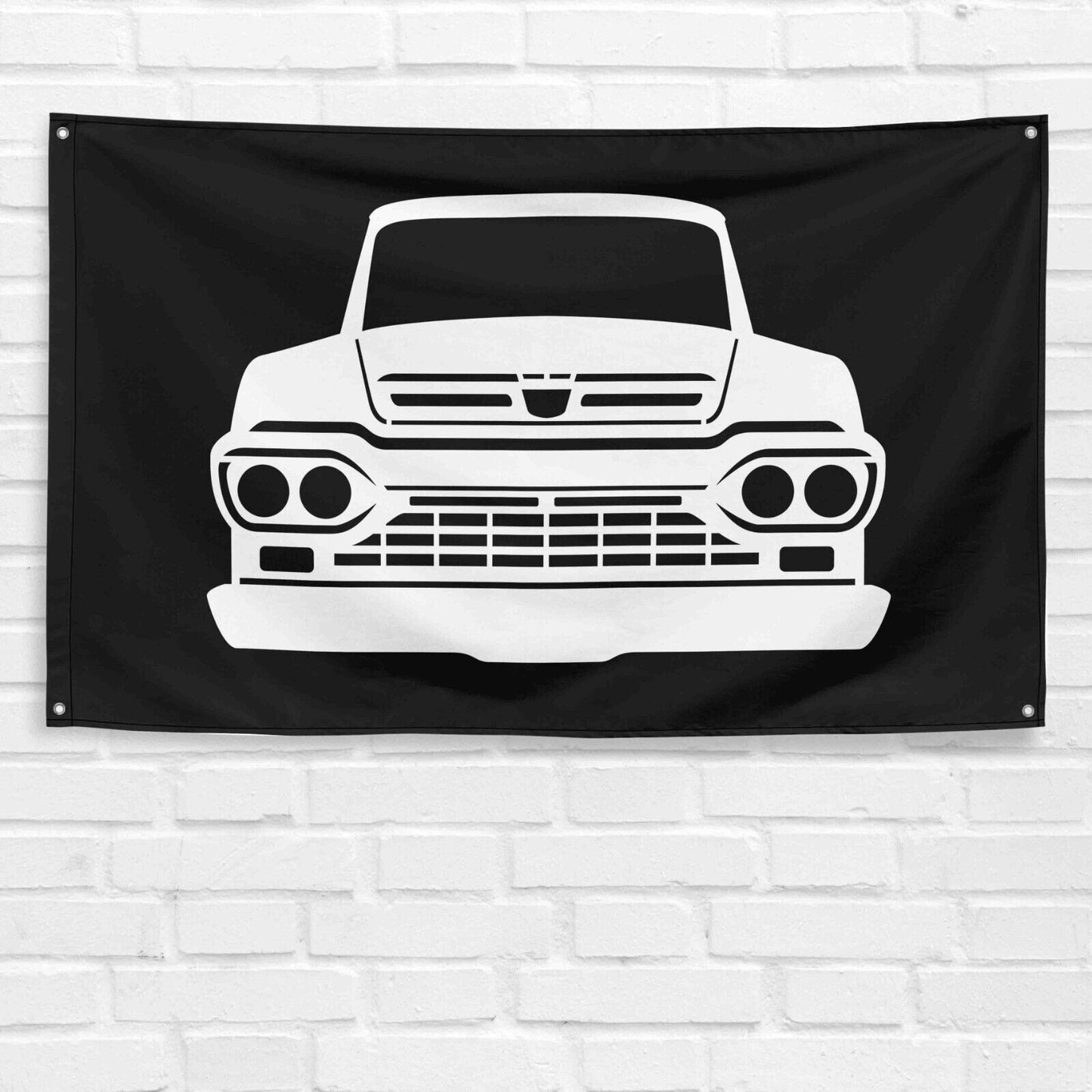 For F-250 1960 Truck Enthusiast 3x5 ft Flag Grandpa Dad Son Birthday Gift Man Cave Garage Wall Decor Banner