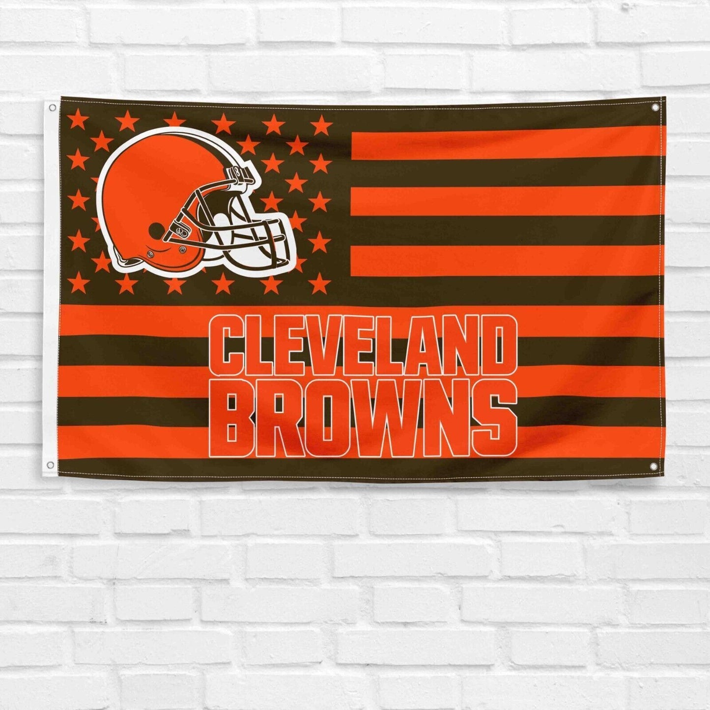 For Cleveland Browns Football Fans 3x5 ft American Flag NFL Gift Banner