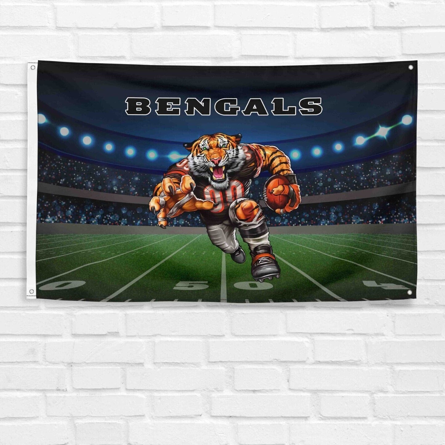 For Cincinnati Bengals Football Fans 3x5 ft Mascot Flag NFL Gift Banner