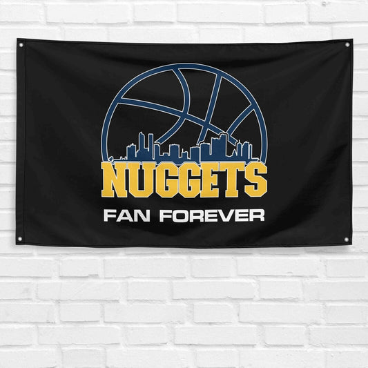 For Denver Nuggets Fans 3x5 ft Flag NBA Basketball Champions Gift Wall Banner