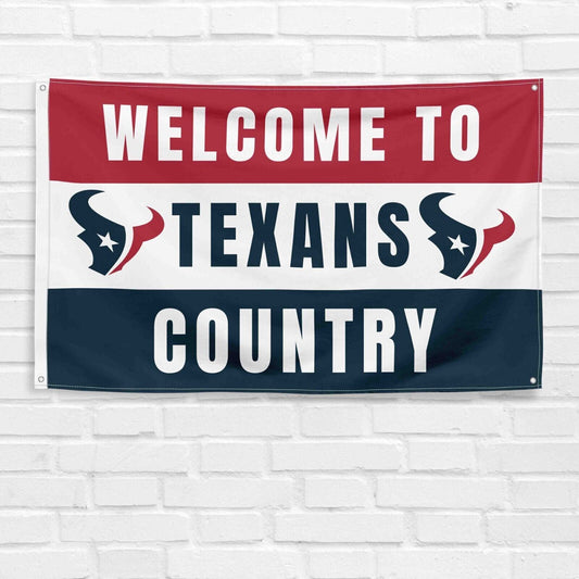 For Houston Texans Football Fans 3x5 ft Flag NFL Gift Welcome Banner