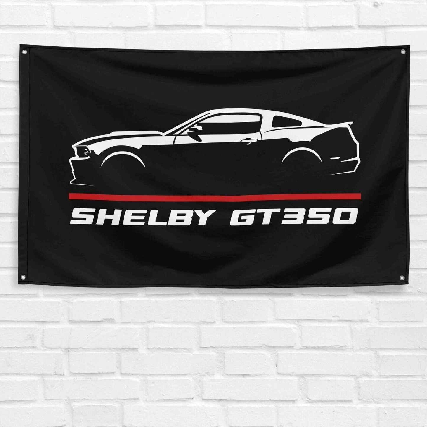 For Mustang Shelby GT350 2014 Car Enthusiast 3x5 ft Flag Grandpa Dad Son Birthday Gift Man Cave Garage Wall Decor Banner