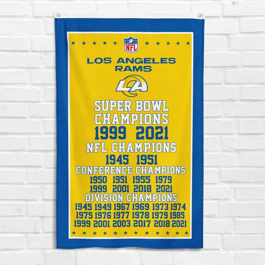 For Los Angeles Rams Fans 3x5ft Flag Banner Super Bowl LVI Champs NFL LA Winners